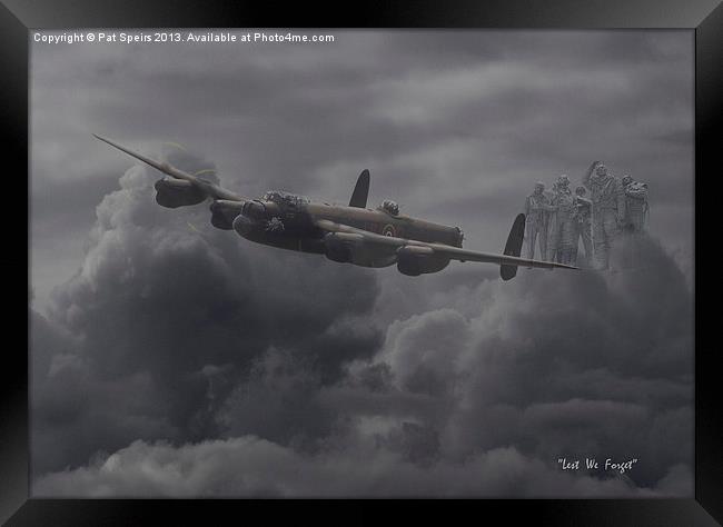 Lancaster - Remembrance Framed Print by Pat Speirs