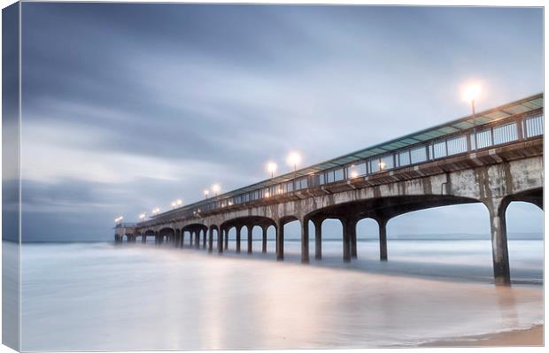 Dawn at Boscombe Pier Canvas Print by Chris Frost