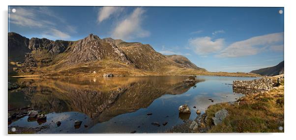 Mountain Reflections Llyn Idwal Acrylic by Eddie John