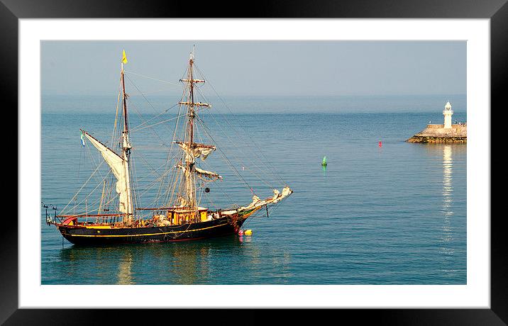 The Tres Hombres Awaiting Cargo Framed Mounted Print by Peter F Hunt