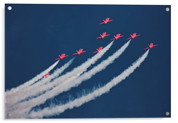 Red Arrows Acrylic by Rory Trappe