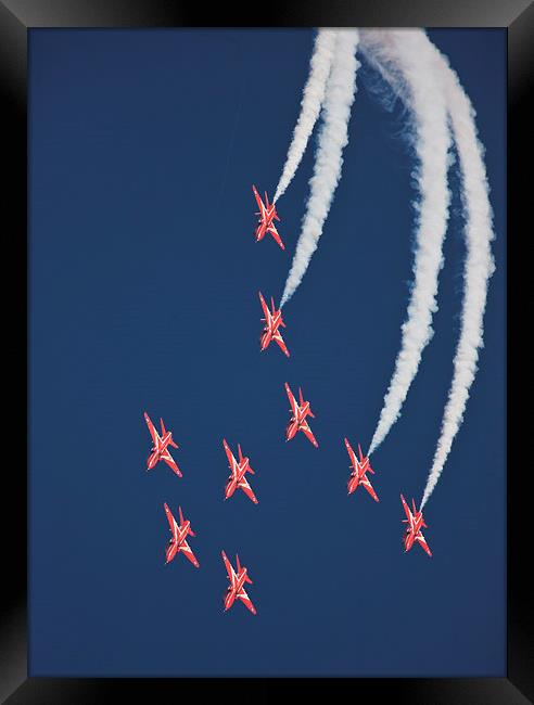 Red Arrows Framed Print by Rory Trappe