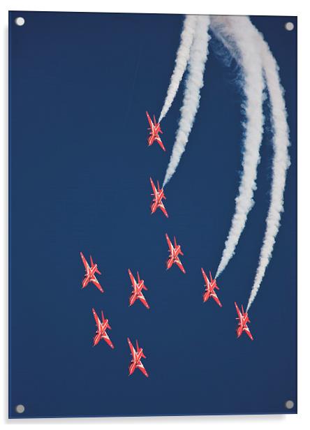 Red Arrows Acrylic by Rory Trappe