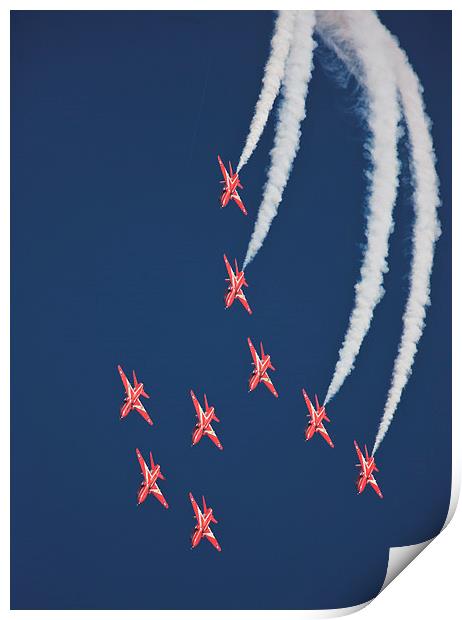 Red Arrows Print by Rory Trappe