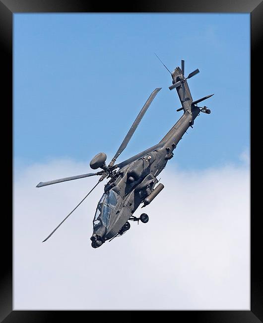 Apache Helicopter Framed Print by Paul Scoullar