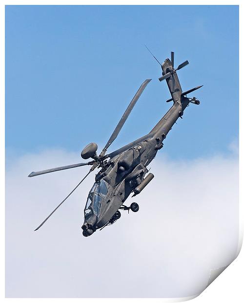 Apache Helicopter Print by Paul Scoullar