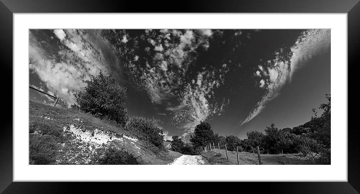 Rambling Sky Framed Mounted Print by Malcolm McHugh