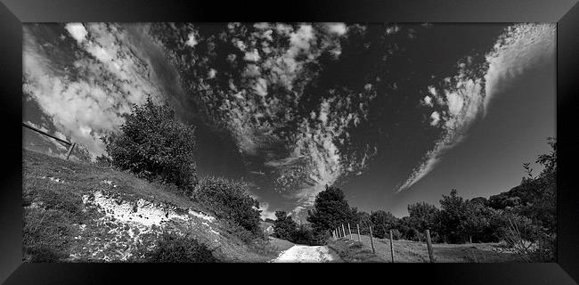 Rambling Sky Framed Print by Malcolm McHugh