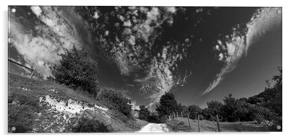 Rambling Sky Acrylic by Malcolm McHugh