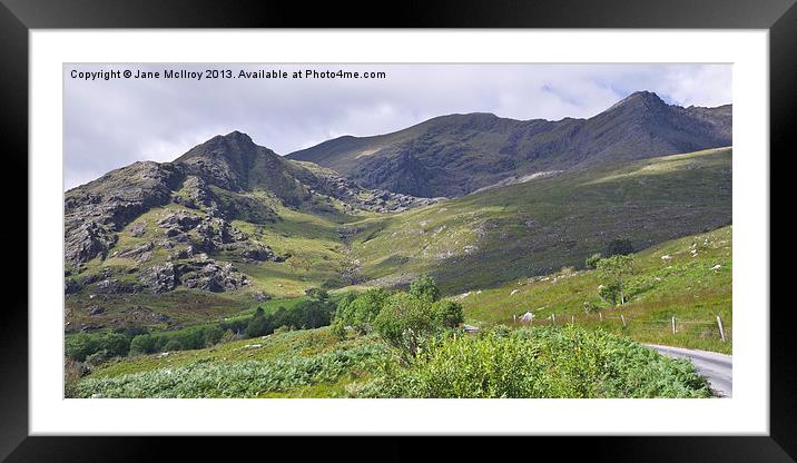 Kerry Mountain Scene Framed Mounted Print by Jane McIlroy