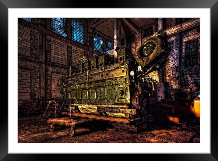 Ship Engine Framed Mounted Print by Markus  Will