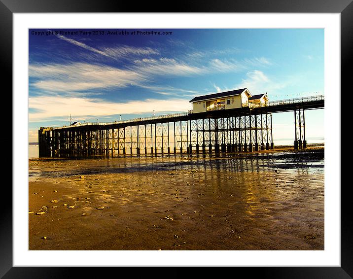 Penarth Pier Framed Mounted Print by Richard Parry