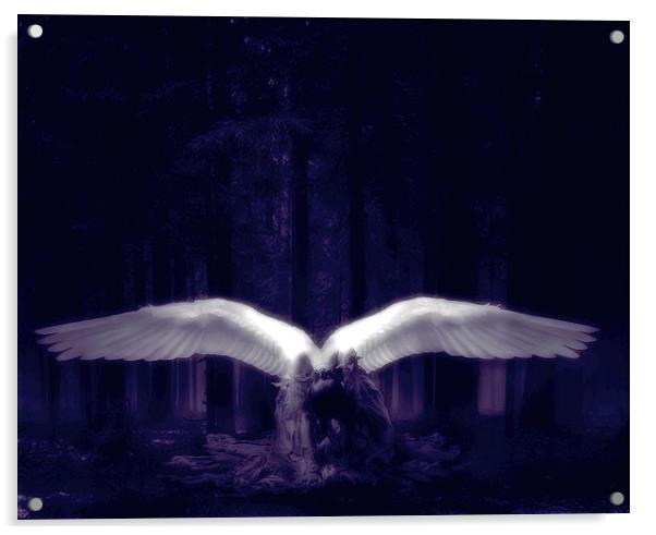 Lost Angel Acrylic by Debra Kelday