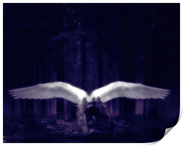 Lost Angel Print by Debra Kelday