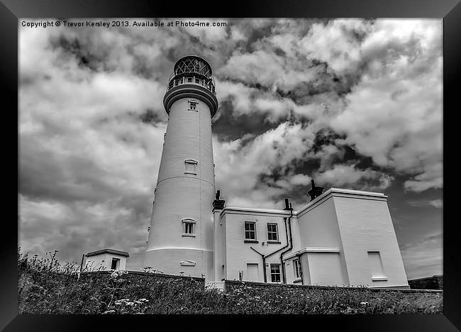Flamborough Head Lighthouse Framed Print by Trevor Kersley RIP