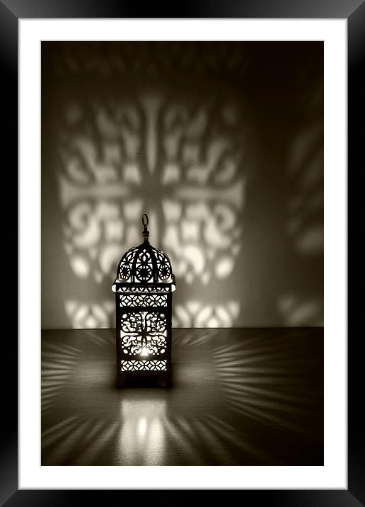 Arabic Lamp Framed Mounted Print by Matt Cottam