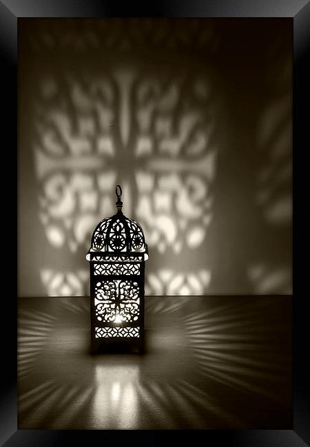 Arabic Lamp Framed Print by Matt Cottam