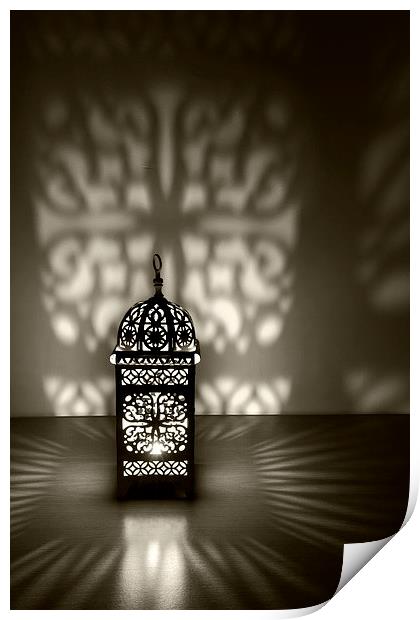 Arabic Lamp Print by Matt Cottam