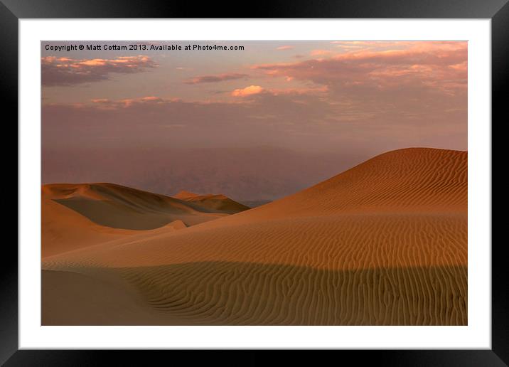 Peruvian Desert Framed Mounted Print by Matt Cottam