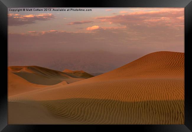 Peruvian Desert Framed Print by Matt Cottam