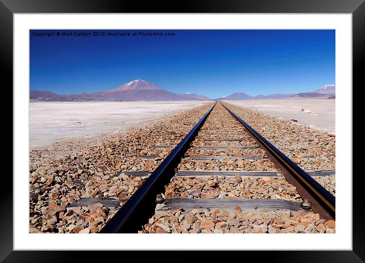 Bolivian Altiplano Framed Mounted Print by Matt Cottam