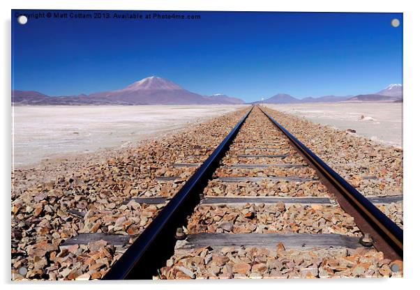 Bolivian Altiplano Acrylic by Matt Cottam