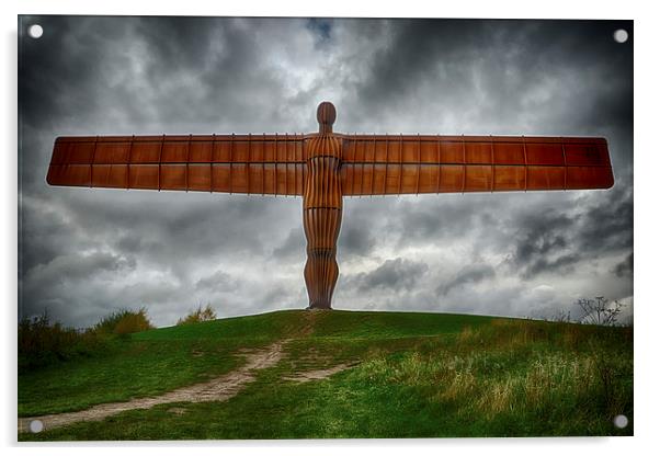 Angel of the North HDR 1 Acrylic by Ray Nelson