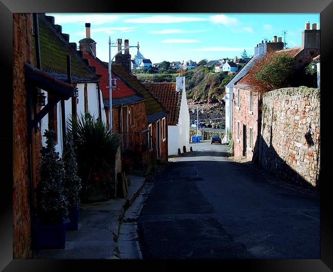 The Road to Crail Harbour Framed Print by Kenny McNab