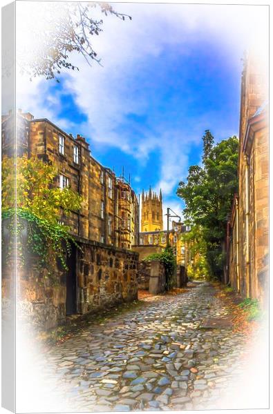 The Byways of Glasgow Canvas Print by Tylie Duff Photo Art