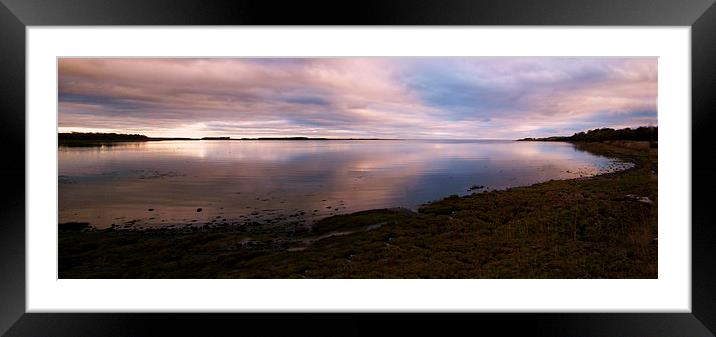Budle Bay dawn Framed Mounted Print by eric carpenter