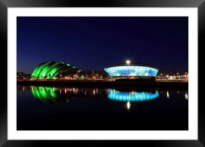 Armadillo and The Hydro at Night Framed Mounted Print by Maria Gaellman