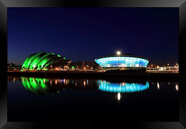 Armadillo and The Hydro at Night Framed Print by Maria Gaellman
