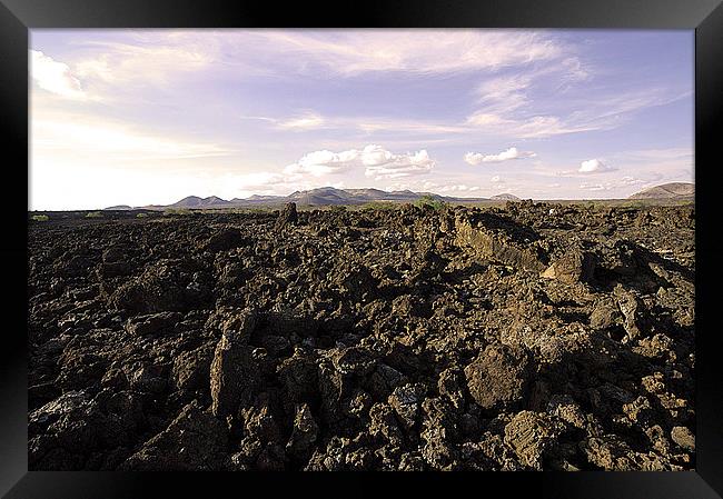 JST2650 Chaimu lava flow Framed Print by Jim Tampin