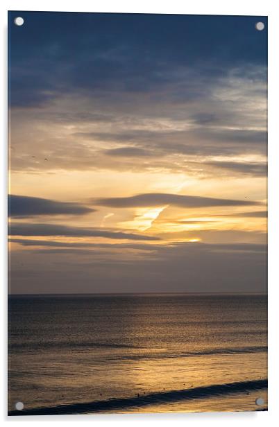Alnmouth sunrise Acrylic by Gary Finnigan