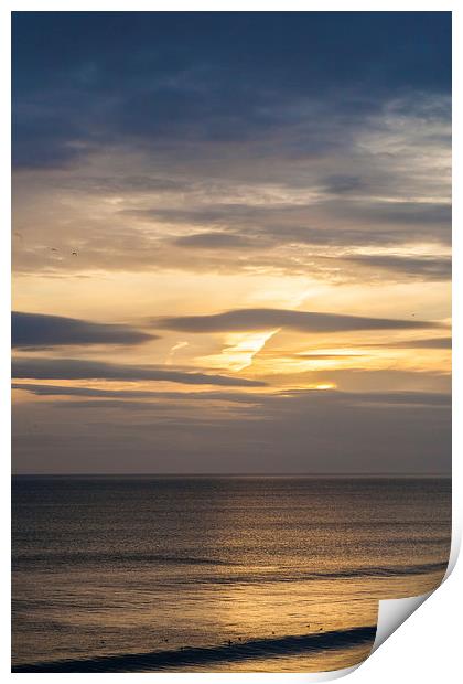 Alnmouth sunrise Print by Gary Finnigan