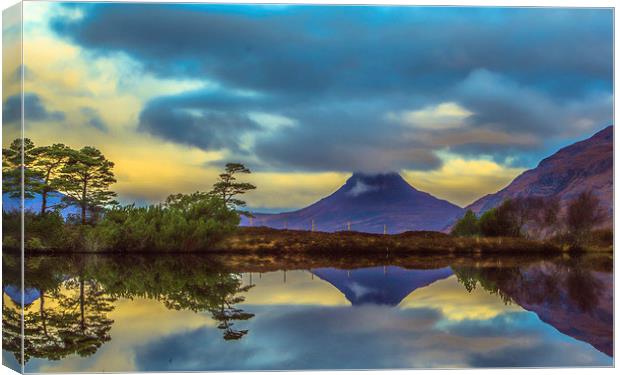 Stac Polly in the Highlands Canvas Print by Tylie Duff Photo Art