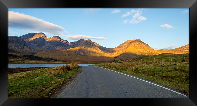 Road to the Cuillins Framed Print by Roger Byng