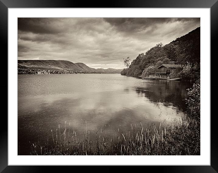 Boathouse, ullswater Framed Mounted Print by Graham Moore