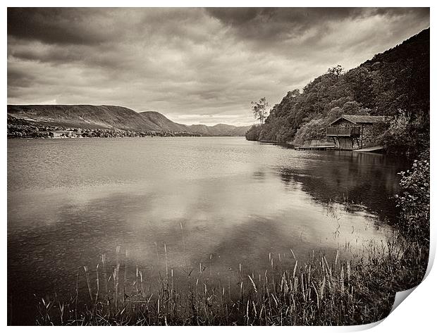 Boathouse, ullswater Print by Graham Moore