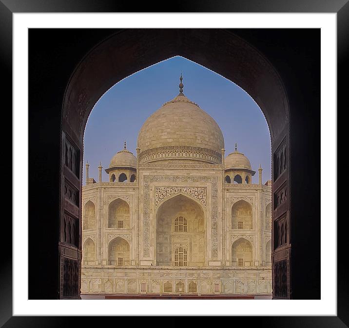 Taj Mahal Framed Mounted Print by colin chalkley