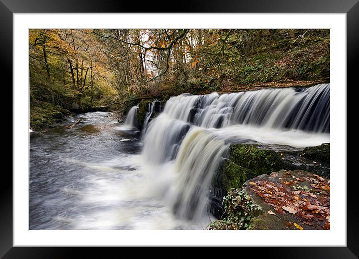 Brecon Beacons Waterfalls Framed Mounted Print by Tony Bates