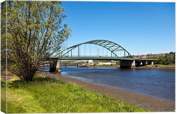 The Scotswood bridge Canvas Print by Gary Finnigan