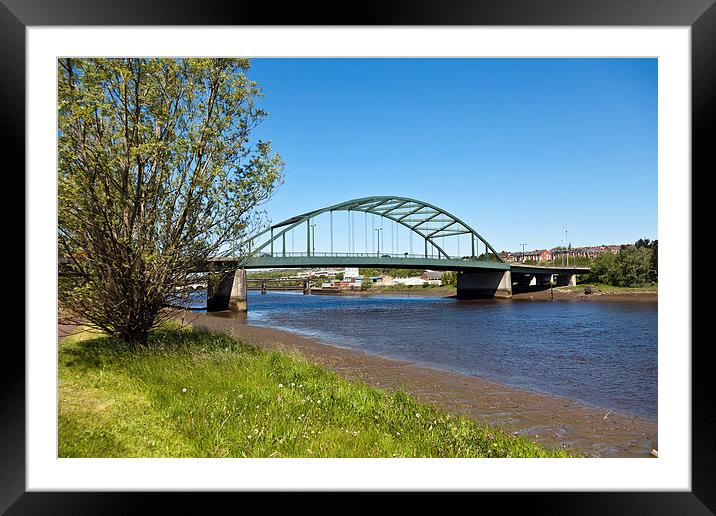 The Scotswood bridge Framed Mounted Print by Gary Finnigan