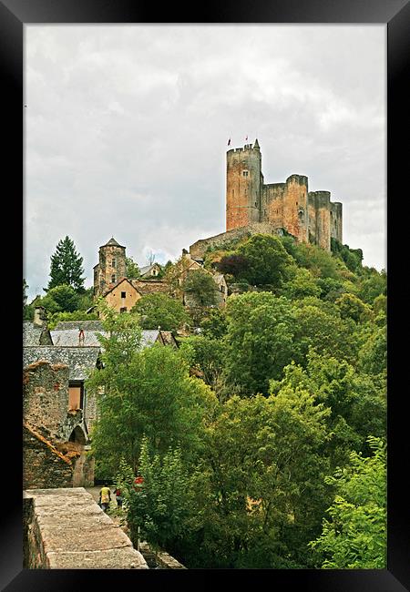Chateau de Najac Framed Print by Mike Crew
