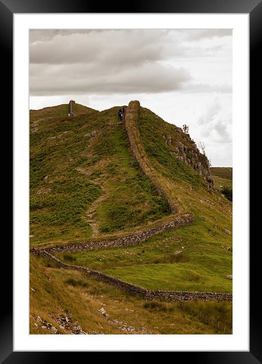 Hadrians Wall Framed Mounted Print by Thomas Schaeffer