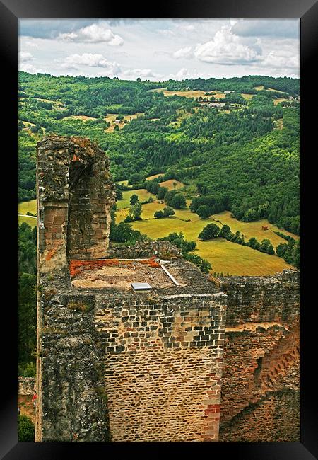 Chateau de Najac 2 Framed Print by Mike Crew