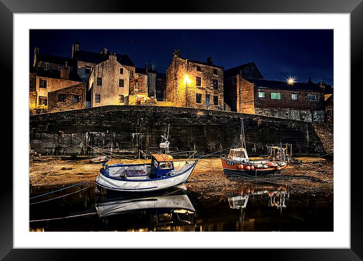 Waiting for the tide Framed Mounted Print by Darren Allen