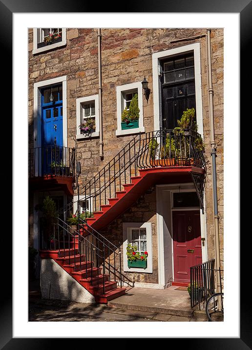 Ediinburgh old town Framed Mounted Print by Thomas Schaeffer