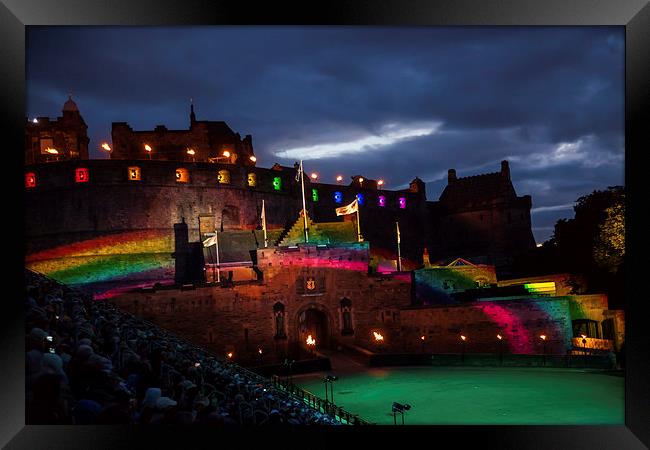 Edinburgh Tattoo Framed Print by Thomas Schaeffer