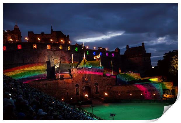 Edinburgh Tattoo Print by Thomas Schaeffer